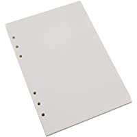 VEESUN Recambios de Blanco Papel de 6 Agujeros A5 para Insertos de Cuadernos Diarios- 21 x 14-8 cm- 120 Hojas